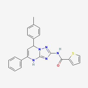 molecular formula C23H19N5OS B4078533 N-[7-(4-Methylphenyl)-5-phenyl-4H,7H-[1,2,4]triazolo[1,5-A]pyrimidin-2-YL]thiophene-2-carboxamide 