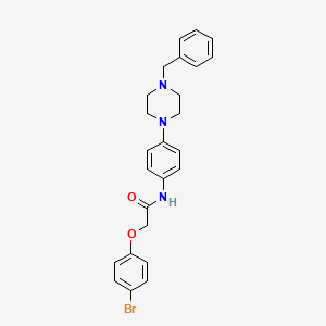 molecular formula C25H26BrN3O2 B4078851 N-[4-(4-benzylpiperazin-1-yl)phenyl]-2-(4-bromophenoxy)acetamide 