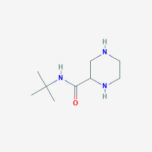 molecular formula C9H19N3O B040789 N-tert-butylpiperazine-2-carboxamide CAS No. 121885-09-4