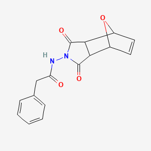 molecular formula C16H14N2O4 B4079161 N-(1,3-dioxo-3a,4,7,7a-tetrahydro-4,7-epoxyisoindol-2-yl)-2-phenylacetamide 