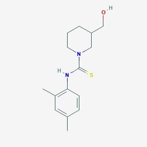 molecular formula C15H22N2OS B4079371 N-(2,4-DIMETHYLPHENYL)-3-(HYDROXYMETHYL)TETRAHYDRO-1(2H)-PYRIDINECARBOTHIOAMIDE 