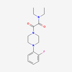 molecular formula C16H22FN3O2 B4079457 N,N-diethyl-2-[4-(2-fluorophenyl)piperazin-1-yl]-2-oxoacetamide 