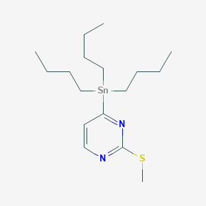 B040798 2-(Methylthio)-4-(tributylstannyl)pyrimidine CAS No. 123061-49-4