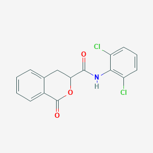 molecular formula C16H11Cl2NO3 B4080012 N-(2,6-DICHLOROPHENYL)-1-OXO-3,4-DIHYDRO-1H-2-BENZOPYRAN-3-CARBOXAMIDE 