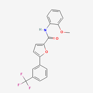 molecular formula C19H14F3NO3 B4080210 N-(2-methoxyphenyl)-5-[3-(trifluoromethyl)phenyl]furan-2-carboxamide 