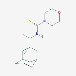 molecular formula C17H28N2OS B4080510 N-[1-(tricyclo[3.3.1.1~3,7~]dec-1-yl)ethyl]morpholine-4-carbothioamide 