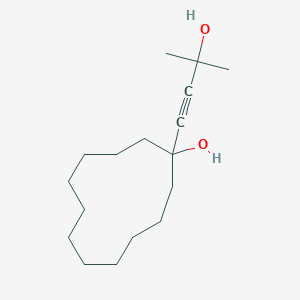 molecular formula C17H30O2 B4080558 Cyclododecanol, 1-(3-hydroxy-3-methyl-1-butynyl)- CAS No. 141797-43-5