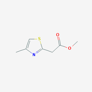 molecular formula C7H9NO2S B040807 Methyl (4-methyl-1,3-thiazol-2-yl)acetate CAS No. 117840-81-0