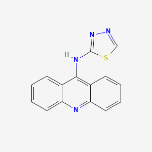 molecular formula C15H10N4S B4080796 Acridin-9-yl-[1,3,4]thiadiazol-2-yl-amine 