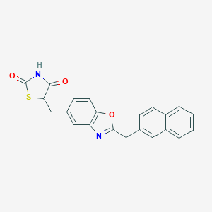 5-((2-(2-Naphthalenylmethyl)-5-benzoxazolyl)methyl)-2,4-thiazolidinedione