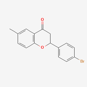 molecular formula C16H13BrO2 B4081188 2-(4-Bromophenyl)-6-methylchroman-4-one 