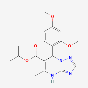 molecular formula C18H22N4O4 B4081264 propan-2-yl 7-(2,4-dimethoxyphenyl)-5-methyl-4,7-dihydro-[1,2,4]triazolo[1,5-a]pyrimidine-6-carboxylate 