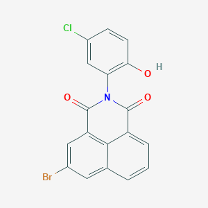 molecular formula C18H9BrClNO3 B408146 5-bromo-2-(5-chloro-2-hydroxyphenyl)-1H-benzo[de]isoquinoline-1,3(2H)-dione 