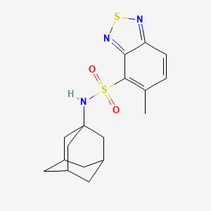 molecular formula C17H21N3O2S2 B4081506 N-(ADAMANTAN-1-YL)-5-METHYL-2,1,3-BENZOTHIADIAZOLE-4-SULFONAMIDE 