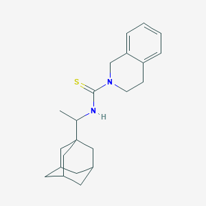molecular formula C22H30N2S B4081535 N-[1-(ADAMANTAN-1-YL)ETHYL]-1,2,3,4-TETRAHYDROISOQUINOLINE-2-CARBOTHIOAMIDE 