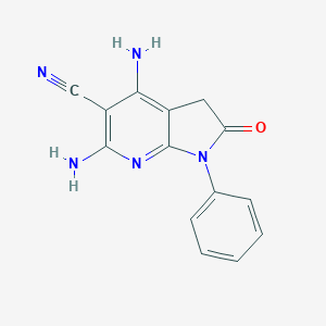 4,6-Diamino-2-oxo-1-phenyl-2,3-dihydro-1H-pyrrolo[2,3-b]pyridine-5-carbonitrile