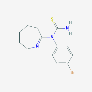 B408207 1-(4-bromophenyl)-1-(3,4,5,6-tetrahydro-2H-azepin-7-yl)thiourea CAS No. 306280-57-9