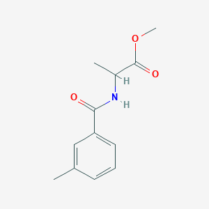 molecular formula C12H15NO3 B4082475 l-Alanine, N-(m-toluoyl)-, methyl ester 