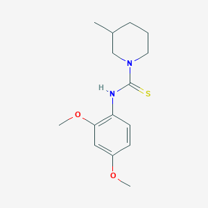 molecular formula C15H22N2O2S B4082577 N-(2,4-dimethoxyphenyl)-3-methylpiperidine-1-carbothioamide 