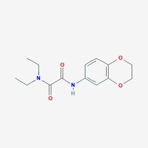 molecular formula C14H18N2O4 B4082966 N-(2,3-dihydro-1,4-benzodioxin-6-yl)-N',N'-diethyloxamide 