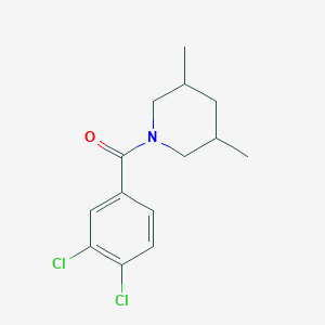 molecular formula C14H17Cl2NO B408309 1-(3,4-dichlorobenzoyl)-3,5-dimethylpiperidine 