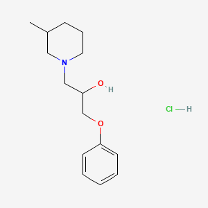molecular formula C15H24ClNO2 B4083246 1-(3-Methylpiperidin-1-yl)-3-phenoxypropan-2-ol;hydrochloride 