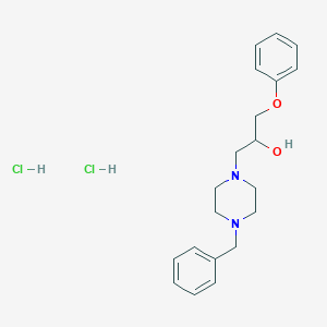molecular formula C20H28Cl2N2O2 B4083259 1-(4-Benzylpiperazin-1-yl)-3-phenoxypropan-2-ol;dihydrochloride 