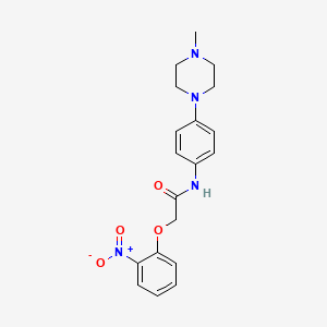 molecular formula C19H22N4O4 B4083313 N-[4-(4-methylpiperazin-1-yl)phenyl]-2-(2-nitrophenoxy)acetamide 