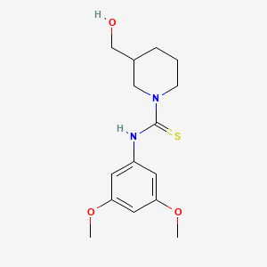 molecular formula C15H22N2O3S B4083411 N-(3,5-dimethoxyphenyl)-3-(hydroxymethyl)piperidine-1-carbothioamide 