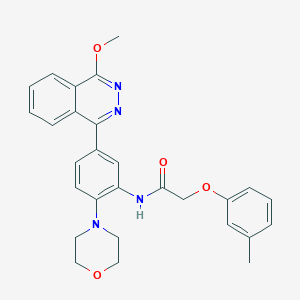 molecular formula C28H28N4O4 B4083566 N-[5-(4-methoxyphthalazin-1-yl)-2-(morpholin-4-yl)phenyl]-2-(3-methylphenoxy)acetamide 