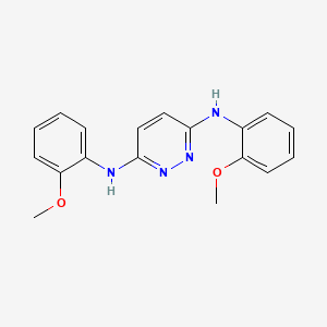 molecular formula C18H18N4O2 B4083874 N3,N6-BIS(2-METHOXYPHENYL)PYRIDAZINE-3,6-DIAMINE 