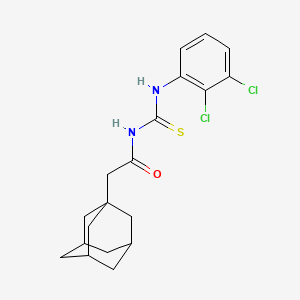 molecular formula C19H22Cl2N2OS B4084001 N-[(2,3-dichlorophenyl)carbamothioyl]-2-(tricyclo[3.3.1.1~3,7~]dec-1-yl)acetamide 