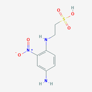 molecular formula C9H8N3O5S2- B040841 Nip-taurine CAS No. 112727-00-1