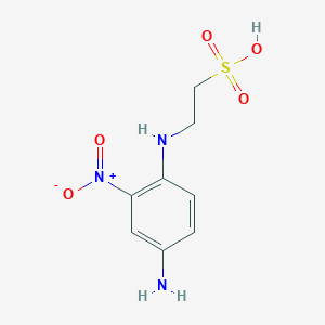 2-(4-Amino-2-nitroanilino)ethanesulfonic acid