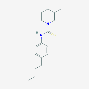 molecular formula C17H26N2S B4084306 N-(4-BUTYLPHENYL)-3-METHYLTETRAHYDRO-1(2H)-PYRIDINECARBOTHIOAMIDE 