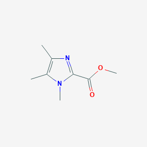 molecular formula C8H12N2O2 B040846 Methyl 1,4,5-trimethyl-1H-imidazole-2-carboxylate CAS No. 112075-25-9