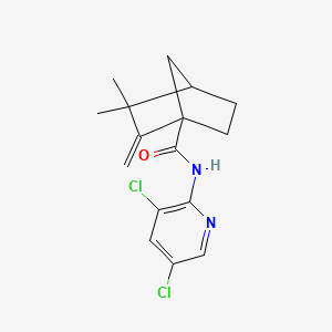 molecular formula C16H18Cl2N2O B4084756 N-(3,5-dichloro(2-pyridyl))(3,3-dimethyl-2-methylenebicyclo[2.2.1]heptyl)carbo xamide 