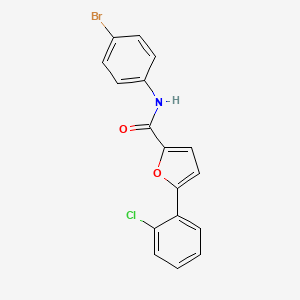molecular formula C17H11BrClNO2 B4085036 N-(4-bromophenyl)-5-(2-chlorophenyl)furan-2-carboxamide 