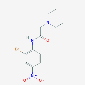 molecular formula C12H16BrN3O3 B4085507 N-(2-bromo-4-nitrophenyl)-2-(diethylamino)acetamide 