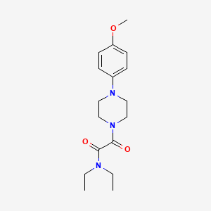 molecular formula C17H25N3O3 B4085569 N,N-diethyl-2-[4-(4-methoxyphenyl)piperazin-1-yl]-2-oxoacetamide 