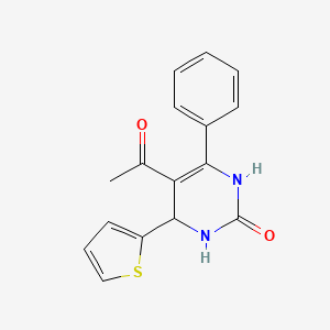 molecular formula C16H14N2O2S B4085686 5-Acetyl-6-phenyl-4-thiophen-2-yl-3,4-dihydro-1H-pyrimidin-2-one 