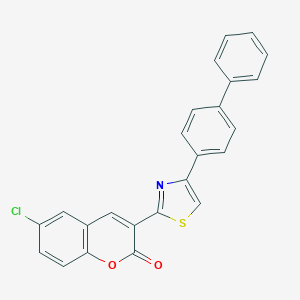 3-(4-[1,1'-biphenyl]-4-yl-1,3-thiazol-2-yl)-6-chloro-2H-chromen-2-one