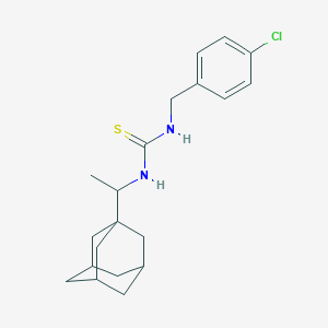 molecular formula C20H27ClN2S B4085887 1-(4-Chlorobenzyl)-3-[1-(tricyclo[3.3.1.1~3,7~]dec-1-yl)ethyl]thiourea 
