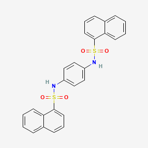molecular formula C26H20N2O4S2 B4085939 N,N'-1,4-phenylenedi(1-naphthalenesulfonamide) 
