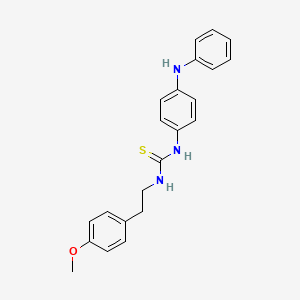 molecular formula C22H23N3OS B4085988 N-(4-ANILINOPHENYL)-N'-(4-METHOXYPHENETHYL)THIOUREA 