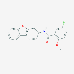 molecular formula C20H14ClNO3 B408606 5-chloro-N-(dibenzo[b,d]furan-3-yl)-2-methoxybenzamide 