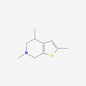Thieno[2,3-c]pyridine, 4,5,6,7-tetrahydro-2,4,6-trimethyl-(9CI)