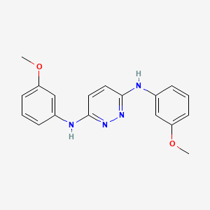 molecular formula C18H18N4O2 B4086251 N3,N6-bis(3-methoxyphenyl)pyridazine-3,6-diamine 