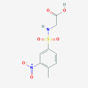 molecular formula C9H10N2O6S B4086358 2-[(4-Methyl-3-nitrophenyl)sulfonylamino]acetic acid 