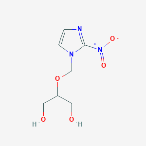 molecular formula C7H11N3O5 B040864 2-((2-Nitro-1H-imidazol-1-yl)methoxy)-1,3-propanediol CAS No. 120398-89-2